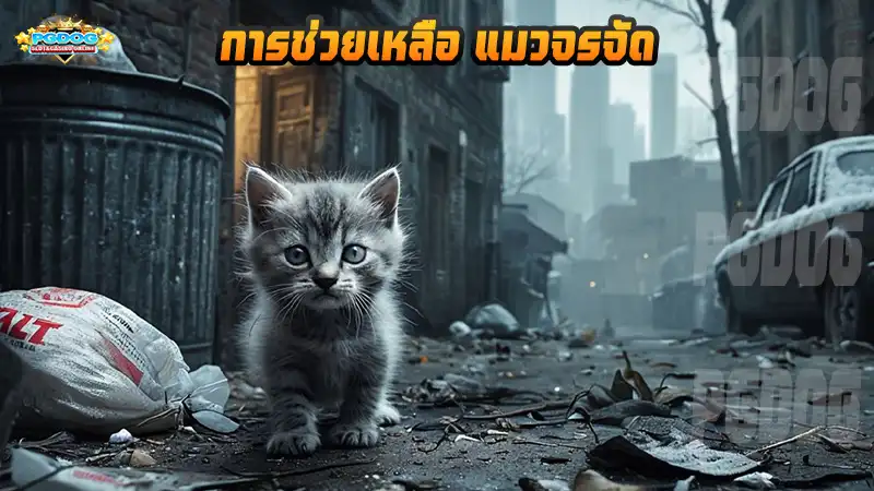 การช่วยเหลือ แมวจรจัด
