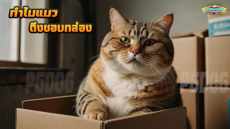 ทำไมแมว ถึงชอบกล่อง