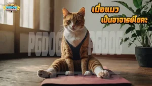 เมื่อแมว เป็นอาจารย์โยคะ