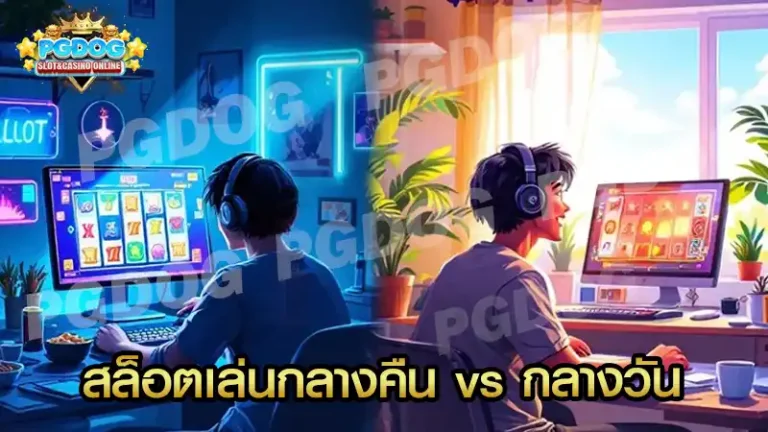 สล็อตเล่นกลางคืน vs กลางวัน