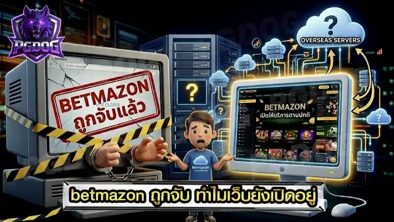 betmazon ถูกจับ ทำไมเว็บยังเปิดอยู่