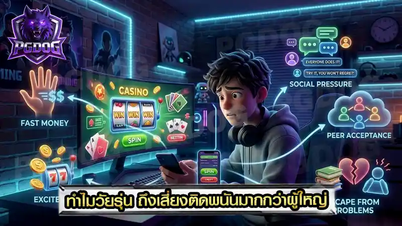 ทำไมวัยรุ่น ถึงเสี่ยงติดพนันมากกว่าผู้ใหญ่