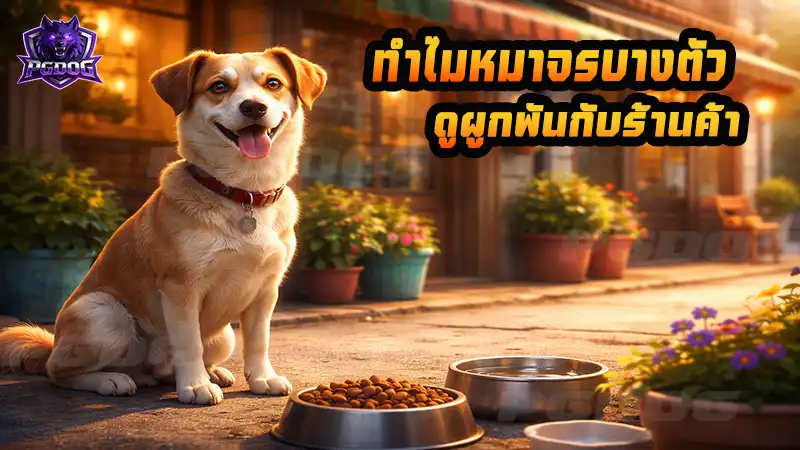 ทำไมหมาจรบางตัว ดูผูกพันกับร้านค้า