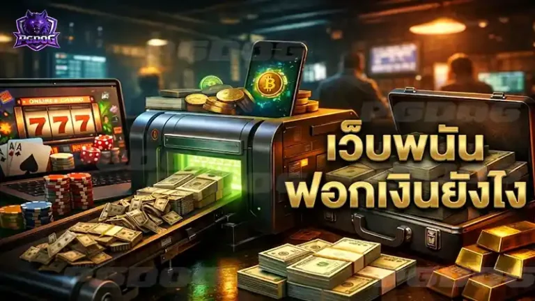 เว็บพนัน ฟอกเงินยังไง