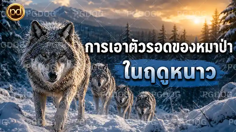 การเอาตัวรอดของหมาป่า ในฤดูหนาว