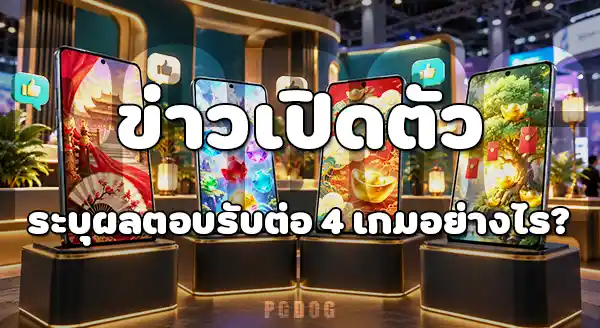 4 เกมแรกของ PG Soft ที่นำไปเปิดตัว