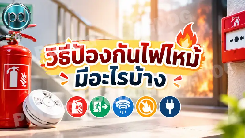 วิธีป้องกันไฟไหม้ มีอะไรบ้าง