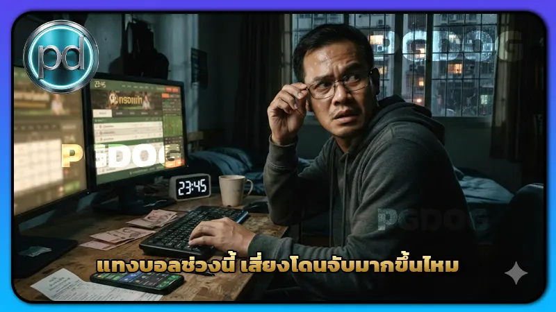 แทงบอลช่วงนี้ เสี่ยงโดนจับมากขึ้นไหม